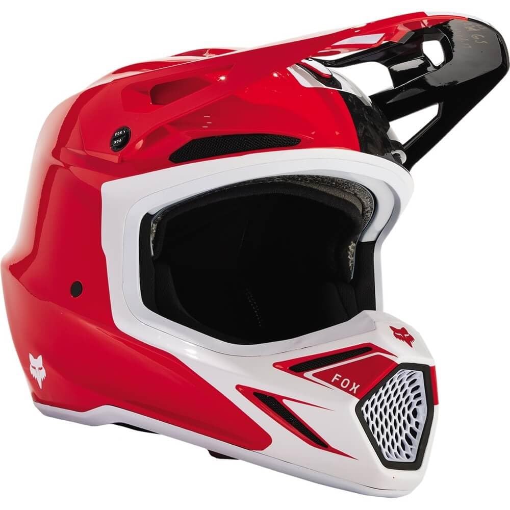 〈体幹体軸に　ライフチューナーRT　RED〉 WHITE Ver. Amazon.com: Fox Racing V3 RS Optical Helmet (Fluorescent Red