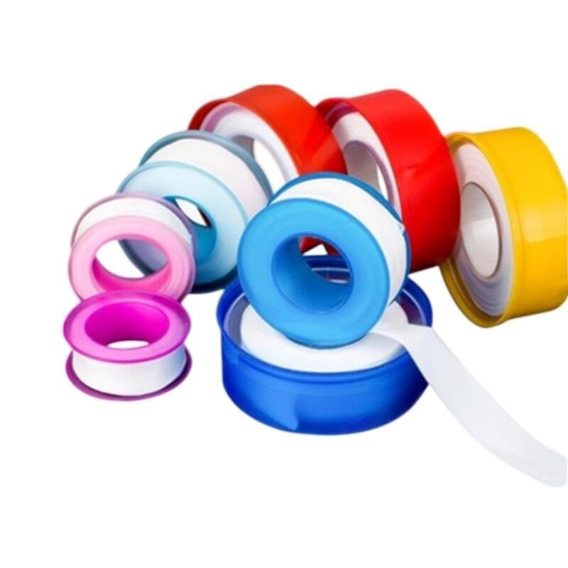 10 Rollen PTFE Gewindedichtband, 1-25 m, für Wasserrohrgewinde, Duschköpfe, Wasserhähne und Sanitäranschlüsse, mehrfarbig