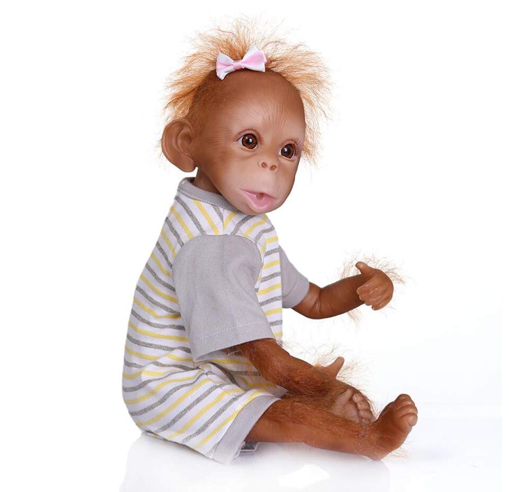 Amazon.co.jp: リアルな生まれ変わった猿の人形、45 Cm 18インチの