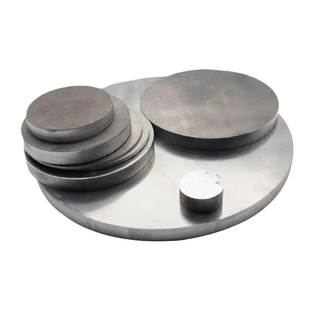 Silberne Aluminiumscheibe, runder Stanzrohling for Basteln, runde Platte aus Aluminiumlegierung, Dicke 1–8 mm, 1 Stück(6.0x300mm)
