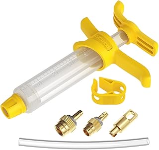 CYCEARTH Cycling Tubeless Sealant Injector + Presta and Schrader Valve Core Removal Tool for Stans No Tubes sealant and Other sealants
