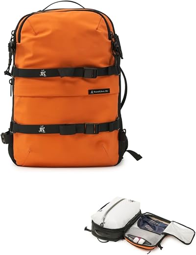 TRAVEL LIKES ME premium travel bagpack-cabin pack for man and women trip, smart transit airline tech compartments, expanda...