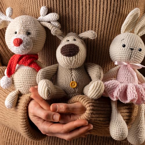 500PCS Small Safety Eyes for Crocheting, Plastic Doll Eyes Mini Stuffed Crochet Eyes 3mm 4mm 5mm 6mm Black Eyes for Crochet Animals Needle Felting Bears Stuffed Doll and Plush Animal (Various Sizes) - Image 4