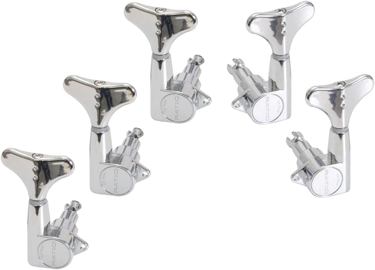 Graph Tech Ratio 3x2 5-String Bass Tuners, Y-Key - CHROME, PRB-5320-C0