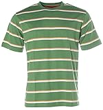 Grünes Golf Signum Herren Kurzarm Shirt T-Shirt Rundhals Streifen Golf L