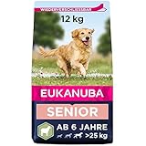 Eukanuba Hundefutter mit Lamm & Reis für große Rassen - Trockenfutter für Senior Hunde, 12 kg