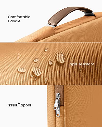 Tomtoc 360 Protective Laptop Sleeve For 13.5-14.4 Inch Microsoft New Surface Laptop Studio/5/4/3/2/1, Surface Book 3/2/1, Water-Resistant Shockproof Notebook Accessory Carrying Case Bag, Brown #TOP6