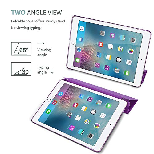 Smart Case for Apple iPad 10.2" 9th/8th/7th Generation (2021/2020/2019) - Slim Magnetic Stand Cover with Auto Wake/Sleep (Purple) - Image 2