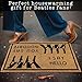 MAINEVENT I Say Hello You Say Goodbye Door Mat 30x17 Inch, Hello Goodbye Doormat for Covered Outdoor Area, Outside Decor w/Non-Slip PVC Backing Welcome Mat