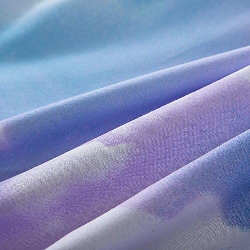 Vaulia Lightweight Microfiber Duvet Cover Sets, Print Colorful Clouds Pattern Design - Twin Size