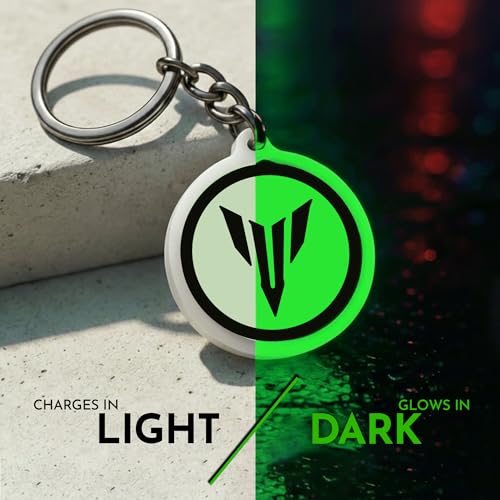 Image of Mi Glow Store Glow in Dark Keychain for Bike Men | Gift for Man | Bike Accessories | Charges in Light Glows in Dark | Key chain for Bike