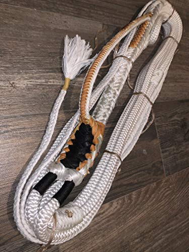 Bull Rope - The Ghost Rope - EPT Signature White on White Pro 9/7 LH Soft 3/4 x 3/4 Bull Riding 16'