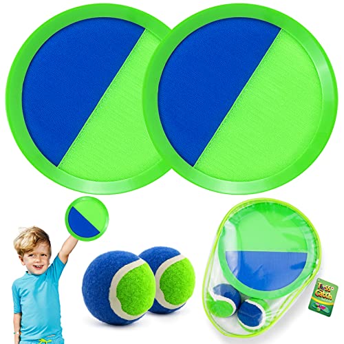 Weokeey Klettballspiel für Kinder Klettball Strandspielzeug Wasserdicht...