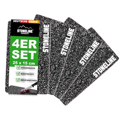Stoneline Glas Schneidebrett, Schneidbretter Set...