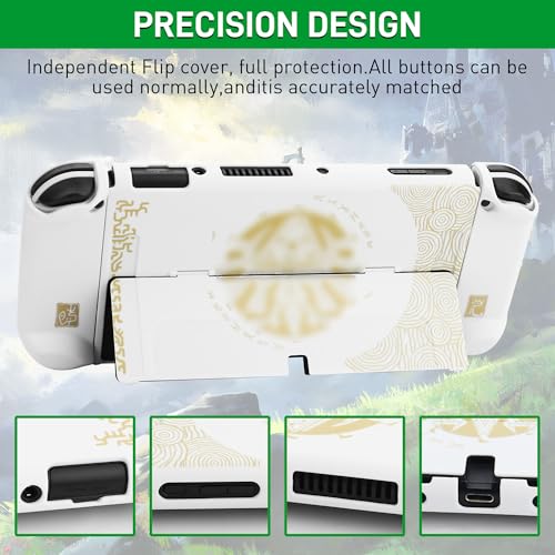 Étui de protection Nintendo Switch OLED GLDRAM - Kit accessoires housse et écran Zelda - 3