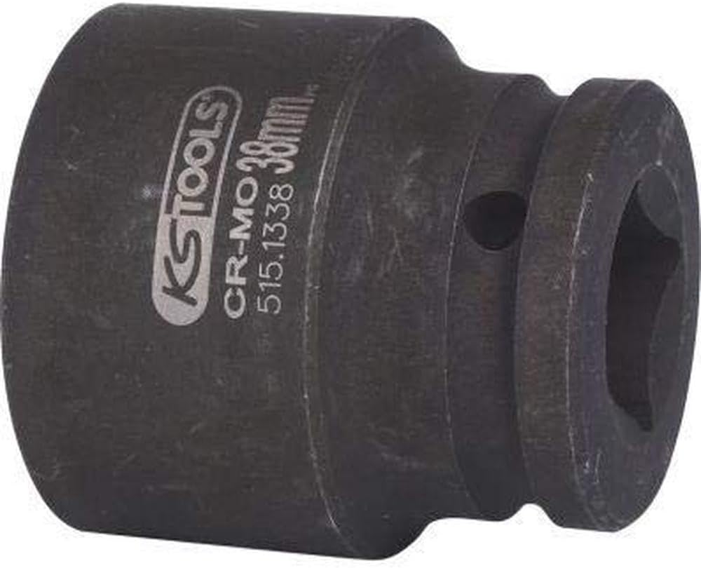 Hexagon impact socket, short, 3/4", 38mm