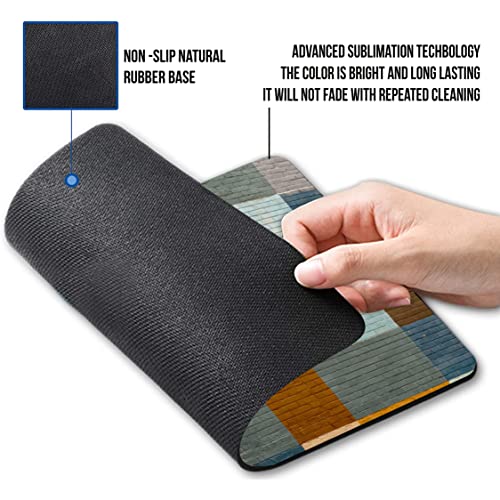 Image of Paper Plane Design Designer Printed Anti Skid Non Slip Rubber Mouse Pad of Computers. Size - 9 x 7 inches.d205