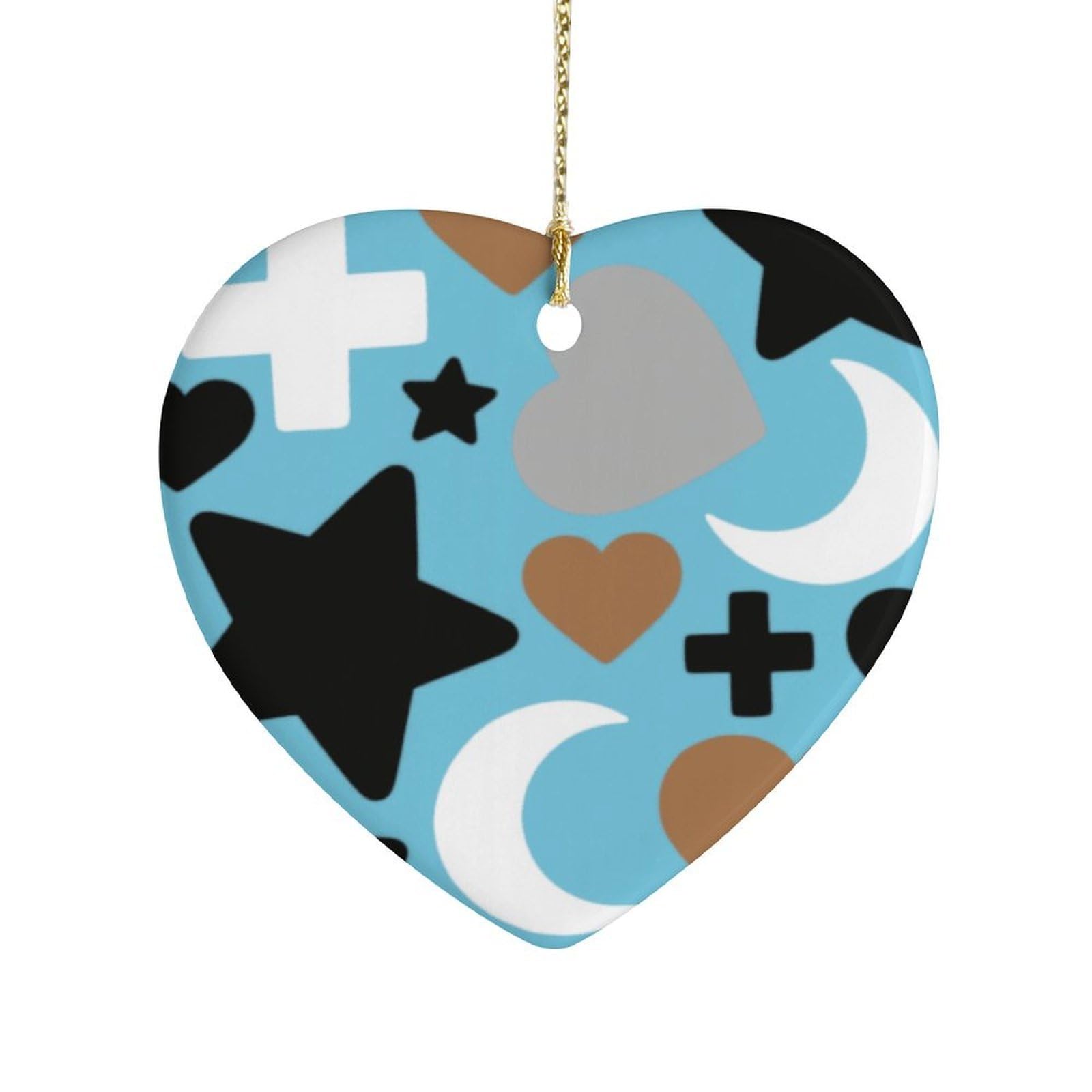 Fekiloot Style Irregular Pattern Ceramic Ornament Home Decor Keepsake
