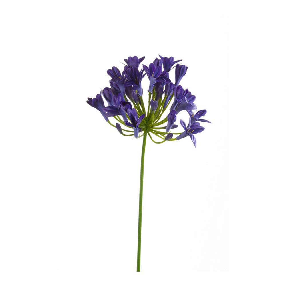 Floristrywarehouse Blue Agapanthus Artificial Single Flower Stem 75Cm