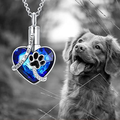 AOBOCO Heart URN Necklace S925 Sterling Silver Cremation Necklaces for Ashes Embellished with Crystals from Austria, Fine Keepsake Memorial Jewelry (Package including a Necklace/Pin/Funnel) - Image 4