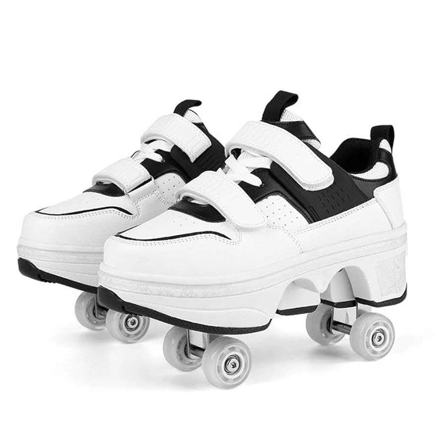 Zapatillas Con Ruedas Para Caminar Zapatillas Con Ruedas Para Niños  Convertibles En Patines Talla Ajustable Ideales Para Exteriores  Zapatillas