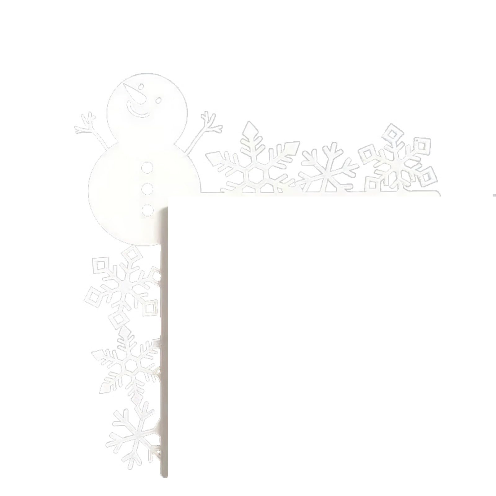 Jazuaiao Snowflake Snowman Christmas Door Frame Decoration With Multiple Designs Door Frame Decoration Christmas Wall Art Upgrades For Holidays Cheer Decors