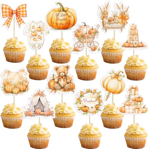 Gyufise Pumpkin Cupcake Toppers