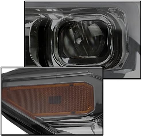 LED Sequential Signal Projector Headlights Smoke Compatible with 2016-2023 Toyota Tacoma TRD | Limited