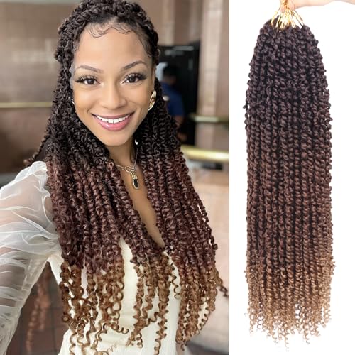 Ombre Long Pre-twisted Passion Twist Crochet Hair for Black Women 4-30-27