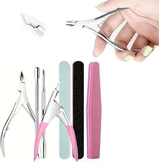 Juego de lima de uñas y pulidor, kit de 7 pie...