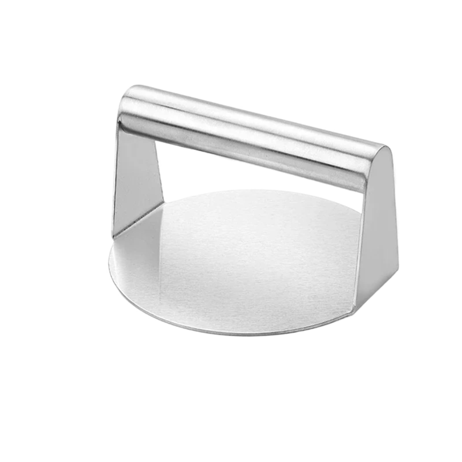 MRVAKDYDI Stainless Steel Burger Press, Stainless Steel Smash Burger Press Silver Circular Nonstick Patty Mold for Burgers Meats