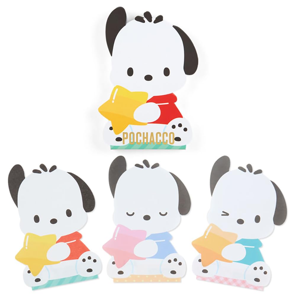 Sanrio Pochacco 468738 Pochacco Character Shaped Memo, 4.9 x 3.4 x