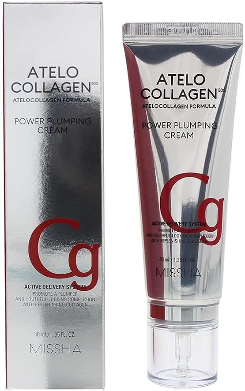 Creme hidratante facial MISSHA Atelo Collagen 500 Power Plumping, 40 mL