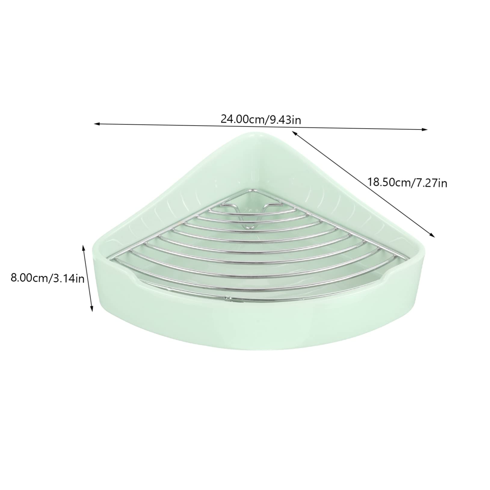Vaschetta per Conigli Angolare in Ceramica Resistente alla Ruggine Rivestimento Smaltato ed Esterno, Toilette a Forma Triangolare per Conigli e Criceti da Uso Domestico