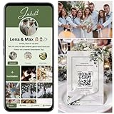 Jubilo Hochzeitsfotos QR Code mit 25x Tischkarten | Hochzeitsbilder sammeln mit Gästen | Hochzeitsspiele und Fotoaufgaben | Digitale Fotobox mit Fotospielen für unvergessliche Erinnerungen