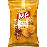 Lay's Potato Chips, Honey Barbecue Flavored Snacks, 7.75oz Bag