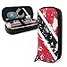 Produktbild Federmäppchen Dirty Trinidad and Tobago Flag Pencil Case Pen Case Pencil Pouch Stationery Organizer Multifunction Cosmetic Makeup Bag Double Zipper Leather