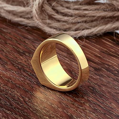 Banemi Anelli Uomo Rosso Oro Celtici Anello