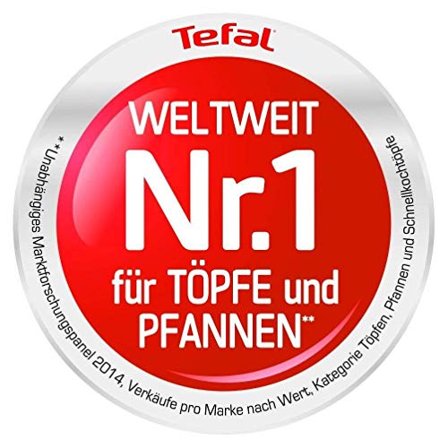 Foto von Tefal L67513 Ingenio Induktion Pfannenset 3 teilig, 24 + 28 cm, Abnehmbarer Griff für einfaches servieren und verstauen, Antihaft Pfanne mit Mineralia+ Antihaftversiegelung, Induktionsherd geeignet