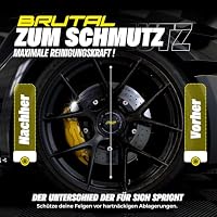 Auto Felgenreiniger Set | Sonax Felgenbeast 1l mit Wirkindikator + schonende Mikrofaser Felgenbürste mit Wechselbezug | Felgen Reiniger mit Bürste | starke Reinigung für Strahlende Alufelgen – Ansicht 6