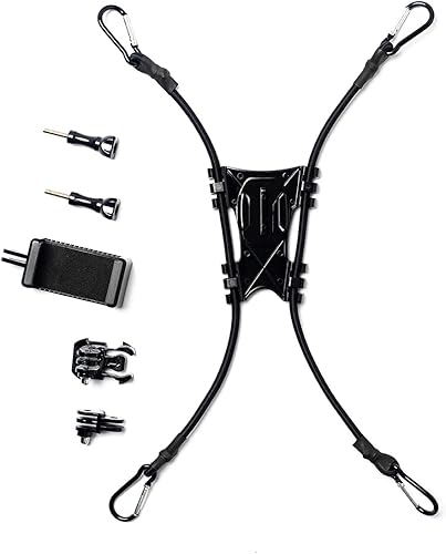 Miniatura 8 de Soporte de valla de cadena para cámara de acción 2 en 1 para cámaras de acción GoPro y teléfono celular, soporte de cámara de respaldo ideal para