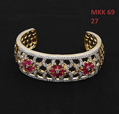 Evita accesorios opacos con este cobre chapado en oro rubí y circonita rosa pera 2