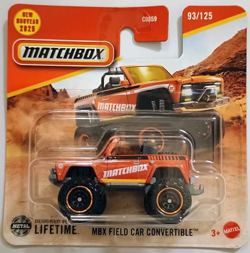 Matchbox 2025 MBX Field Car Convertible Orange miniatura 1