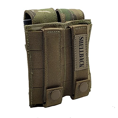 Shellback Tactical Double Pistol Mag Pouch (Multicam) #TOP1