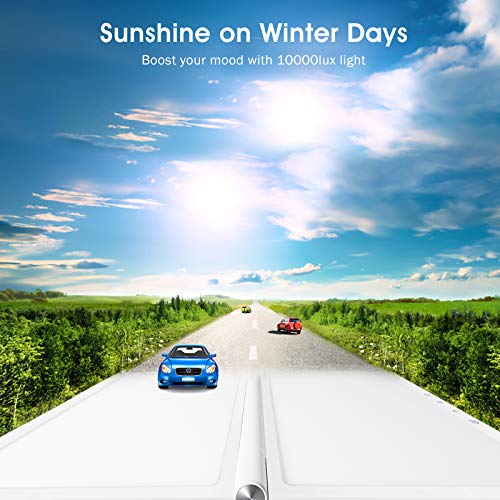 Light Therapy Lamp, Uv-Free 10000Lux Led Therapy Light, Timer Function, Adjustable Brightness Levels, Foldable Stand For A Happy Life #TOP1