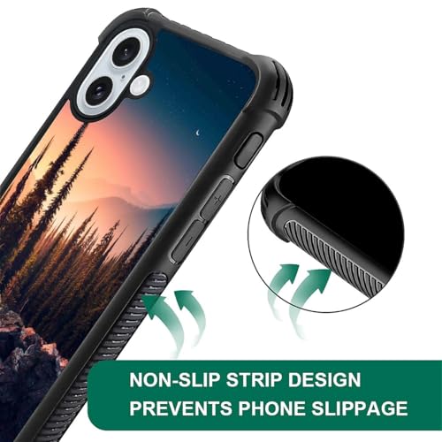 Coque iPhone 16 Plus design rigide paysage de montagne - 7