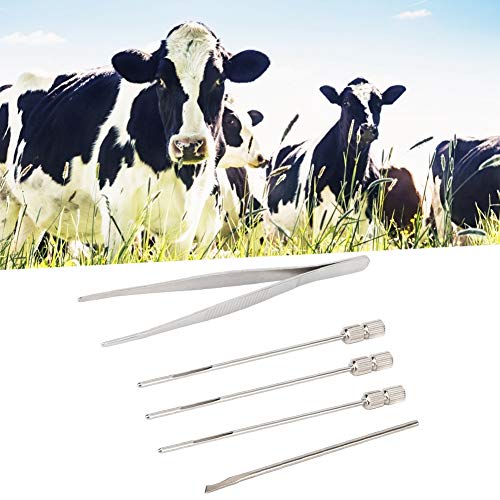 Ferramentas de cirurgia, equipamento veterinário, durável, 5 peças/conjunto de porcos para gado de v