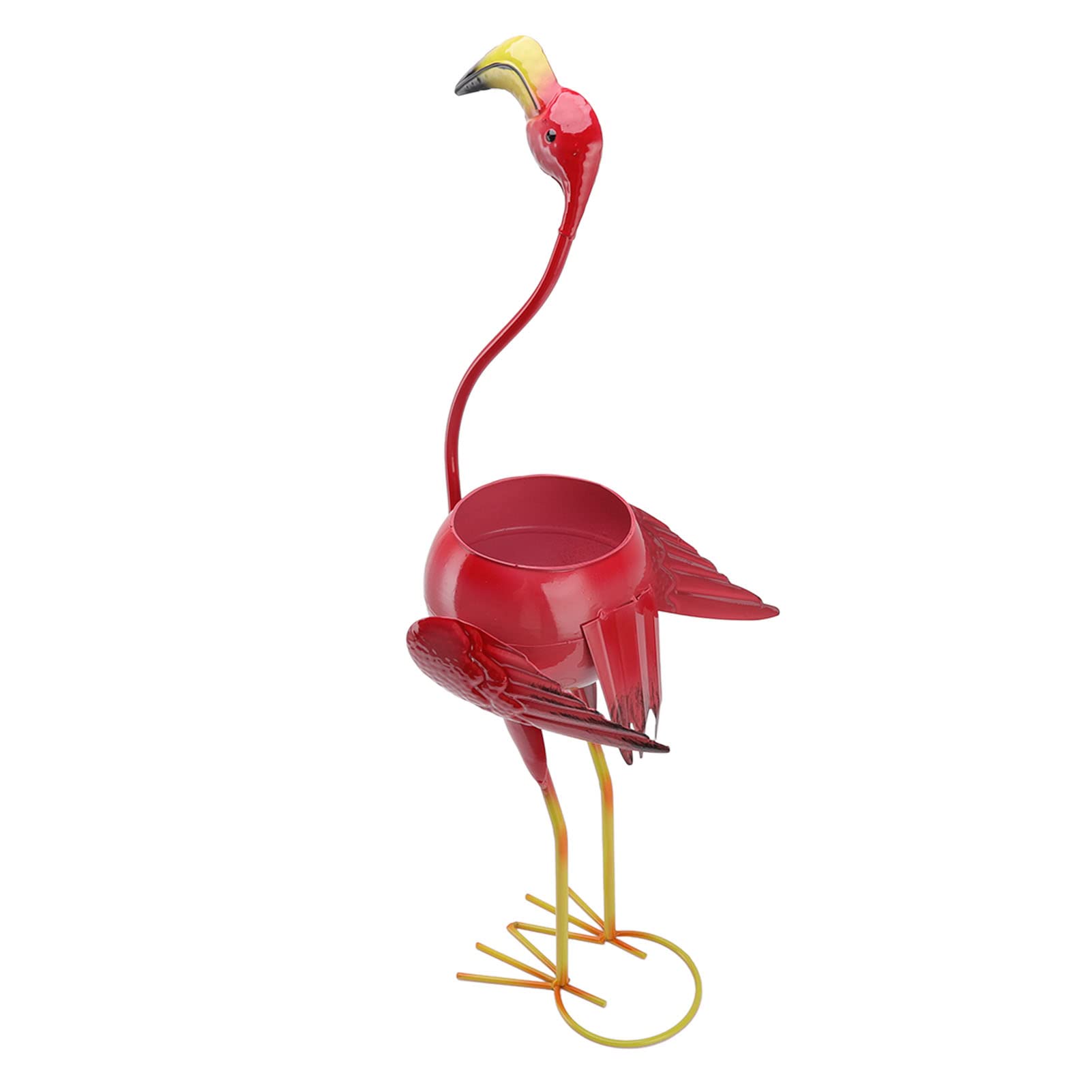 Pot de fleur flamant rose grand format pour sublimer un jardin plat