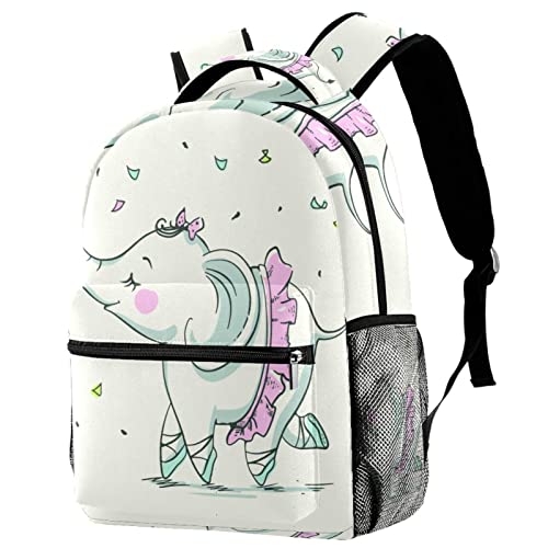 Sac à dos motif éléphant ballerine : la solution grand volume femme