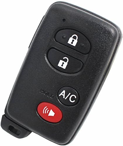 Ecusells Smart Remote Key Shell Case Fob 3+1 Button for Toyota Prius 2010-2013